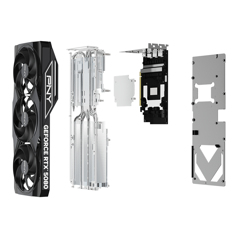 NVIDIA PNY GeForce RTX 5080 16GB Overclocked Triple Fan.