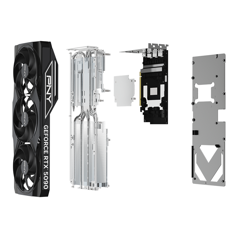 NVIDIA PNY GeForce RTX 5090 32GB Overclocked Triple Fan.